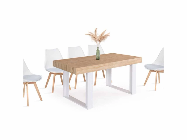 Uitschuifbare eettafel - 160x200cm - afbeelding 8 van  10