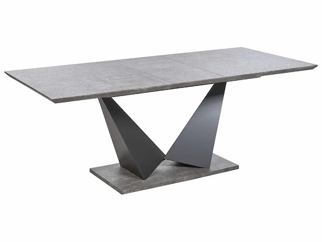 Uitschuifbare eettafel met betoneffect 160/200 x 90 cm - afbeelding 2 van  6