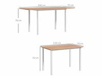 Uitschuifbare eettafel - afbeelding 4 van  5