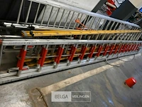 Uitschuifbare ladder met 17 sporten - aluminium - afbeelding 1 van  2