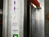 Uitschuifbare ladder met 17 sporten - aluminium - afbeelding 2 van  2