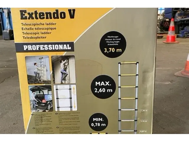 Uitschuifbare ladder - afbeelding 3 van  4