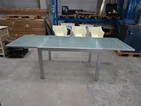 Uitschuifbare metalen tafel - afbeelding 4 van  5