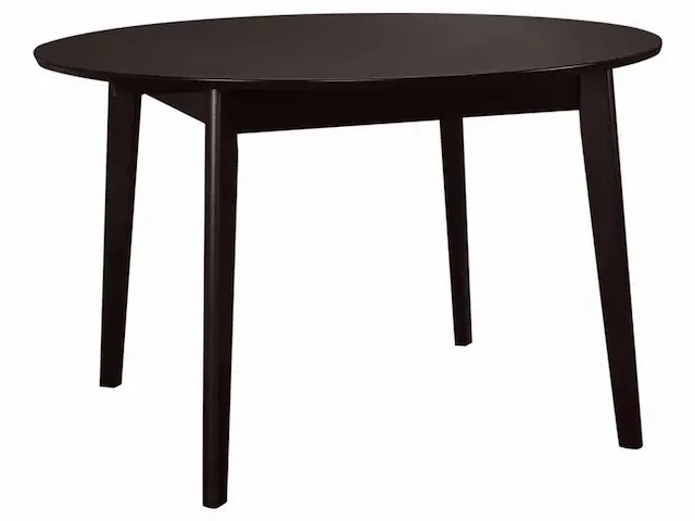 Uitschuifbare ovale tafel - massief beuken - wengé - afbeelding 12 van  12