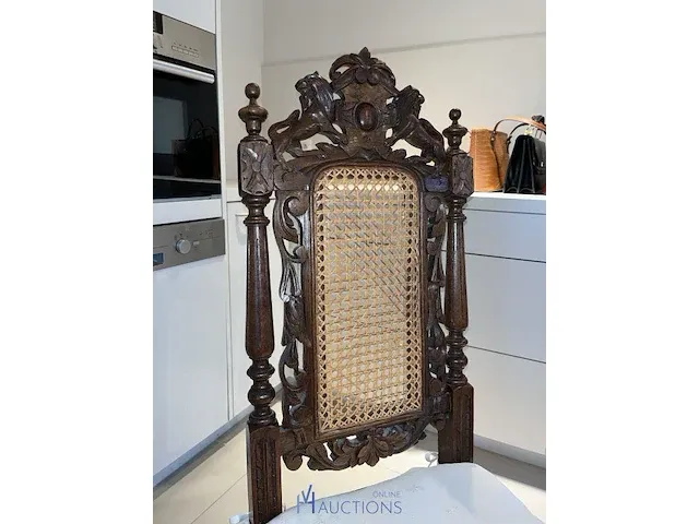 Uitschuifbare ovalen jachttafel met 5 stoelen - afbeelding 2 van  11