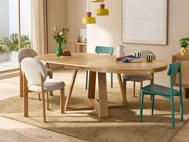 Uitschuifbare ronde tafel - tot 10 couverts - afbeelding 1 van  10