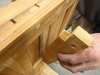 Uitschuifbare tuintafel in fsc teak - licht hout (8 tot 10 zitplaatsen) - afbeelding 7 van  32