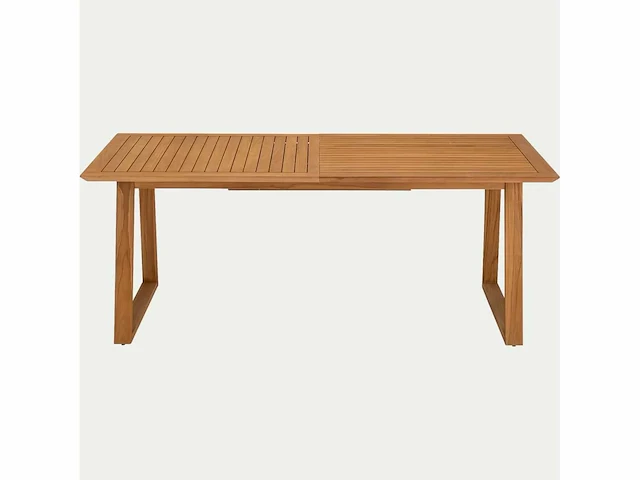 Uitschuifbare tuintafel in fsc teak - licht hout (8 tot 10 zitplaatsen) - afbeelding 10 van  32