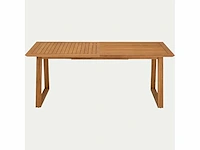 Uitschuifbare tuintafel in fsc teak - licht hout (8 tot 10 zitplaatsen) - afbeelding 10 van  32