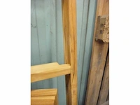 Uitschuifbare tuintafel in fsc teak - licht hout (8 tot 10 zitplaatsen) - afbeelding 18 van  32