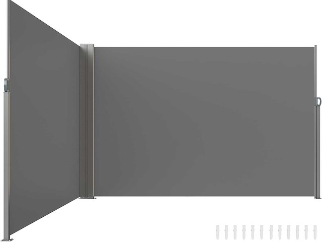 Uitschuifbare zijluifel – buitenscherm – 200 x 590 cm - afbeelding 1 van  8