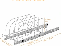 Uittrekbare keukenkast organizer - afbeelding 2 van  5