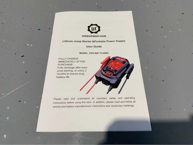 Ultra force equipment - eps-800 - jump starter power bank / booster - afbeelding 2 van  10