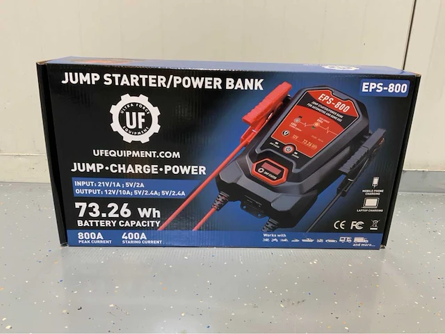 Ultra force equipment - eps-800 - jump starter power bank / booster - afbeelding 9 van  10