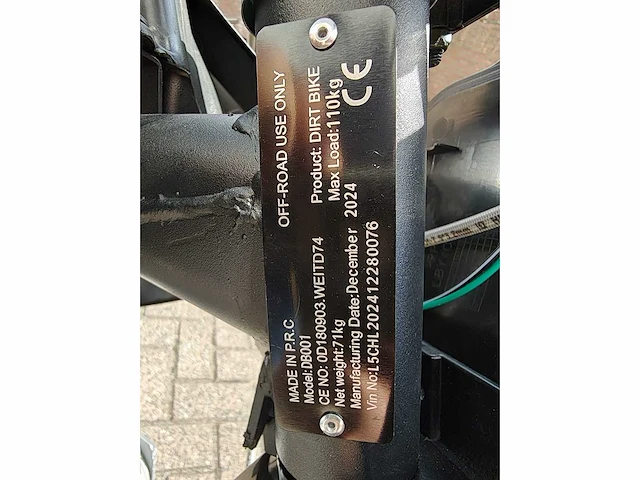 Ultra motocross - db001 - 110cc - ultra motocross db001 110cc minicrosser - afbeelding 3 van  22