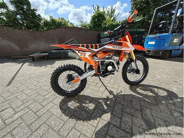 Ultra motocross 125cc oranje - afbeelding 10 van  21