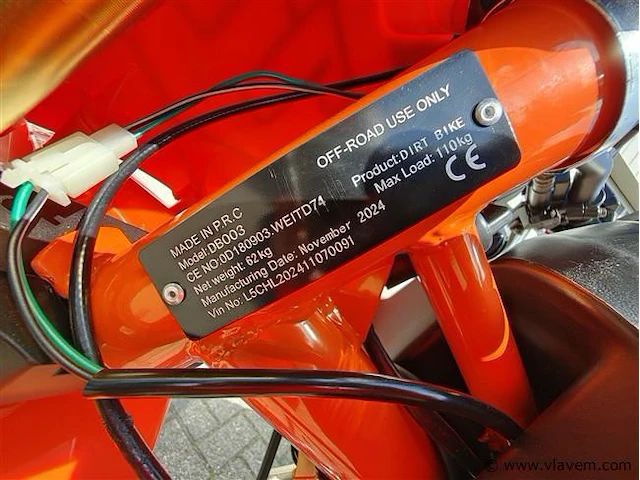 Ultra motocross 125cc oranje - afbeelding 19 van  21