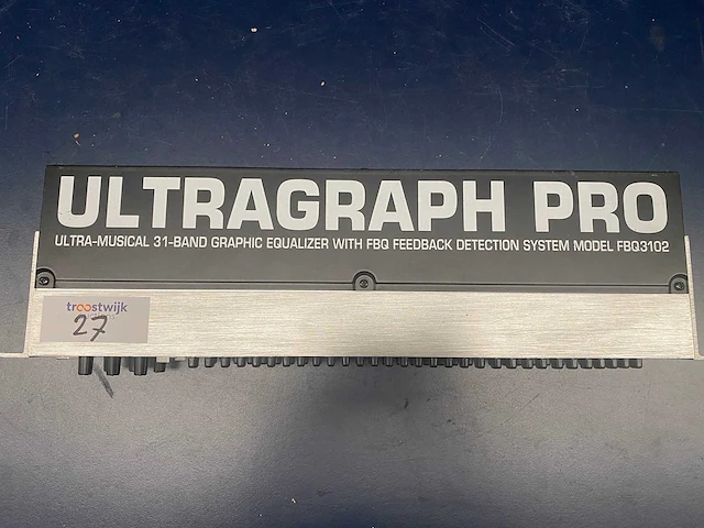 Ultragraph pro 31 kanaals grafische equalizer, type fbq3102 - afbeelding 2 van  3