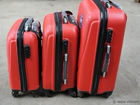 Ultralight kofferset rood - afbeelding 3 van  4