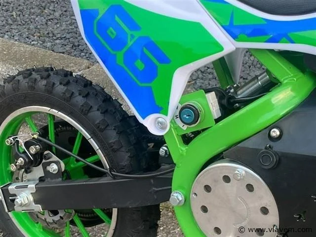 Ultramotocross 1000w mini pitbike groen - afbeelding 4 van  4