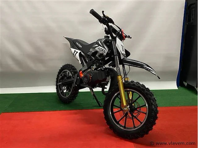 Ultramotocross 49cc mini pitbike zwart - afbeelding 1 van  4