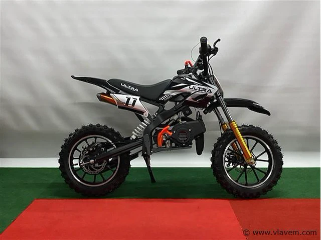 Ultramotocross 49cc mini pitbike zwart - afbeelding 2 van  4