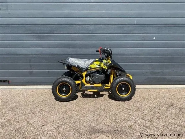 Ultramotocross 800w kinderquad (geel) - afbeelding 2 van  6