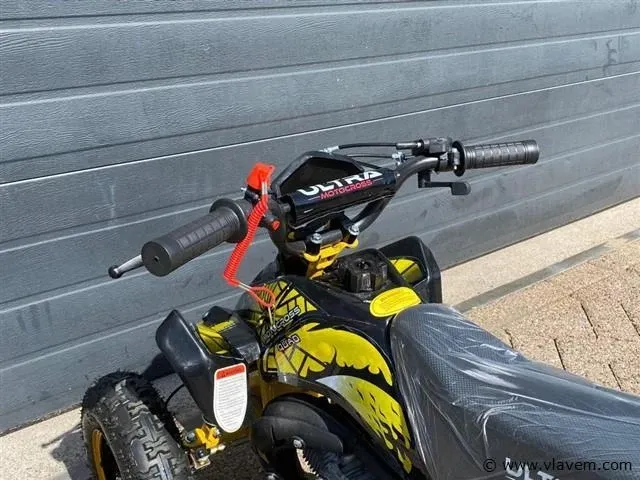 Ultramotocross 800w kinderquad (geel) - afbeelding 4 van  6