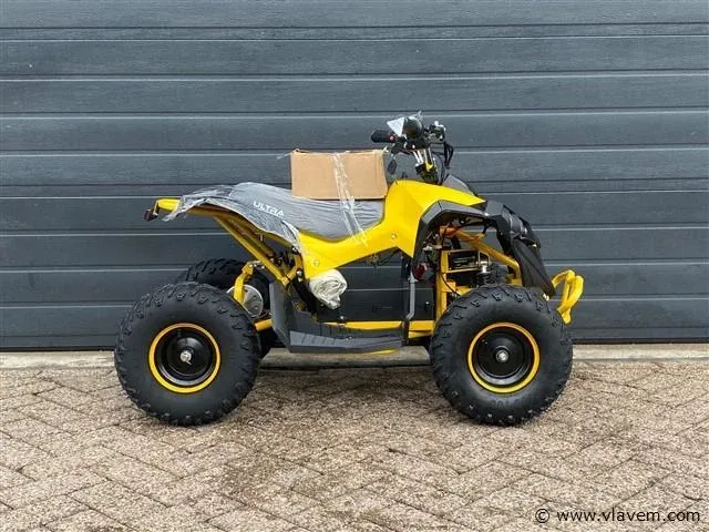 Ultramotocross ranger 1000w elektrische mini quad (geel) - afbeelding 4 van  6