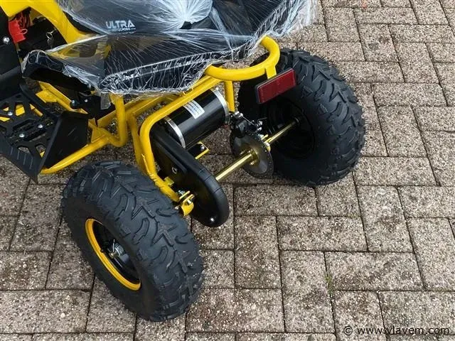Ultramotocross ranger 1000w elektrische mini quad (geel) - afbeelding 5 van  6