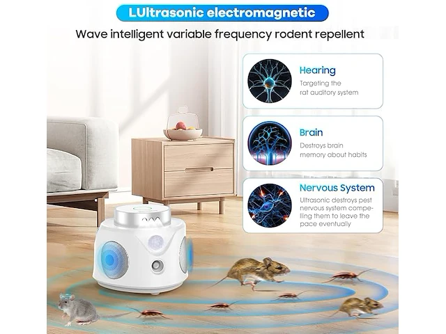 Ultrasone muizenverjager - afbeelding 2 van  4