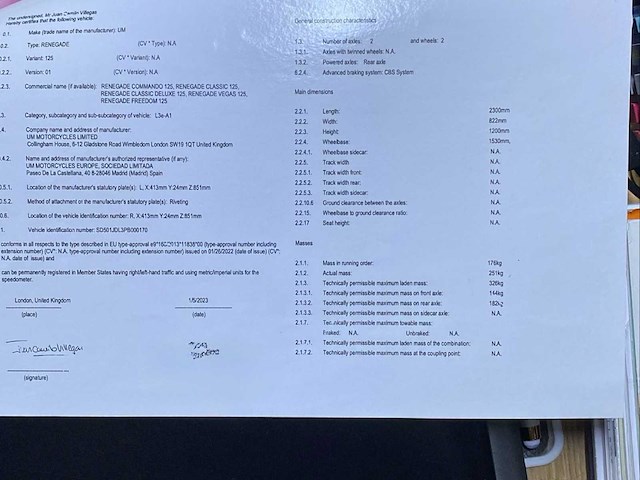 Um commando 125 renegade motorfiets - afbeelding 10 van  19