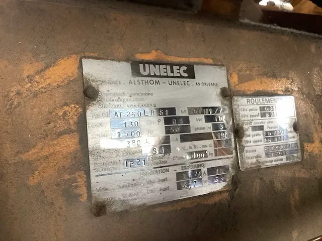 Unelec at25lb51 stroomgenerator - afbeelding 3 van  13