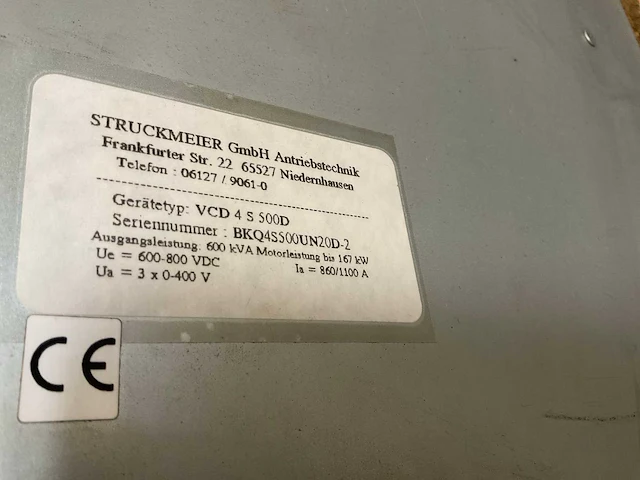 Ungerer systeme vcd 4 s 500d frequentieregelaar - afbeelding 8 van  8