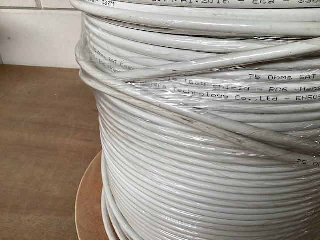 Uni coax kabel op haspel, 500 meter - afbeelding 2 van  3