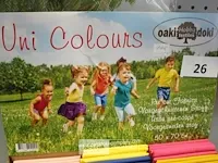 Uni colours stukjes katoen op rol/houder - afbeelding 4 van  5