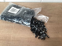 Uni kabelclips plat 5 mm, zwart (80000x) - afbeelding 1 van  3