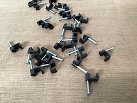 Uni kabelclips plat 5 mm, zwart (80000x) - afbeelding 3 van  3