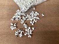 Uni kabelclips rond 5 mm, wit (50000x) - afbeelding 1 van  2