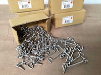 Uni windhaak 100 mm rvs (300x) - afbeelding 1 van  3