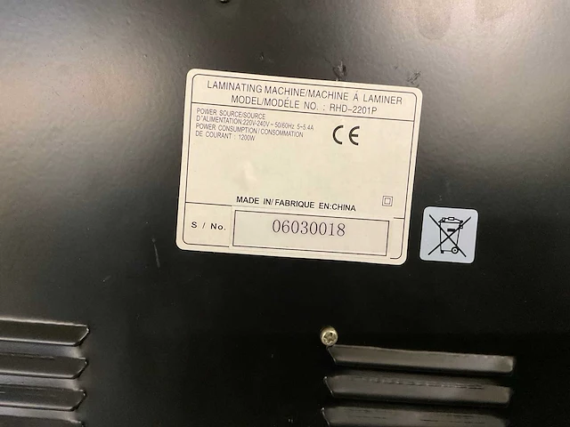 Unibind rhd-2201p inbindmachine - afbeelding 5 van  8