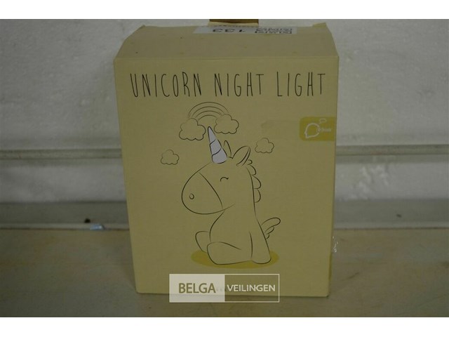 Unicorn nachtlampje - afbeelding 1 van  3