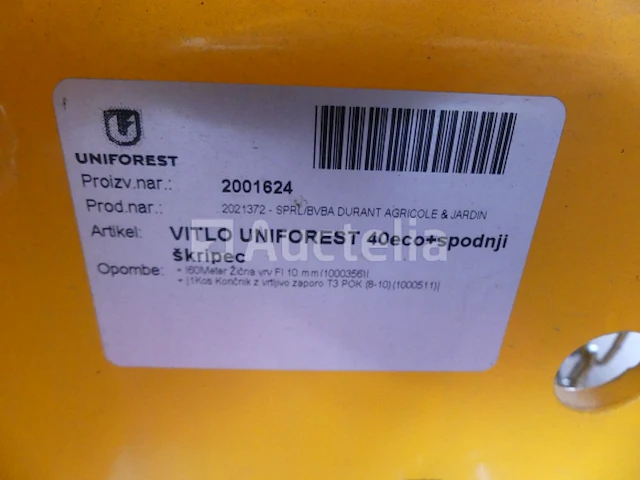 Uniforest 40eco bosbouw lier - afbeelding 3 van  9