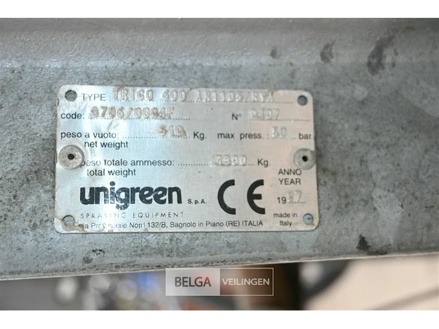 Unigreen spuitvat met cardan - afbeelding 6 van  9