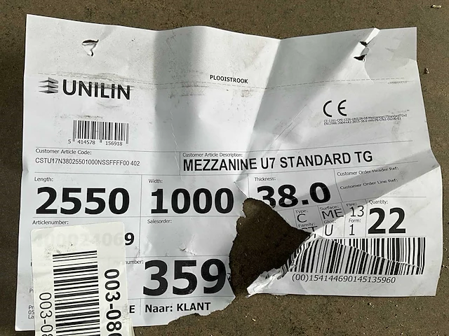 Unilin mezzanine u7 standard mezzaninevloer, tand/groef 38 mm - afbeelding 4 van  4
