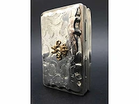 Unique dutch silver tobacco box gift from by king william iii of the netherlands (1849-1890) - afbeelding 20 van  34