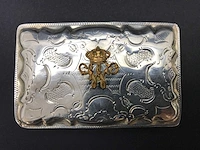 Unique dutch silver tobacco box gift from by king william iii of the netherlands (1849-1890) - afbeelding 21 van  34