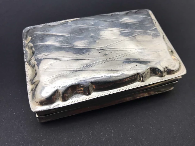 Unique dutch silver tobacco box gift from by king william iii of the netherlands (1849-1890) - afbeelding 22 van  34