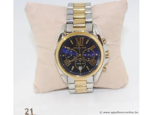 Unisex horloge micheal kors mk5976, quartz, vv stopwatch, dia 43mm, mogelijke gebruikssporen, mogelijks nieuwe batterij nodig - afbeelding 2 van  4