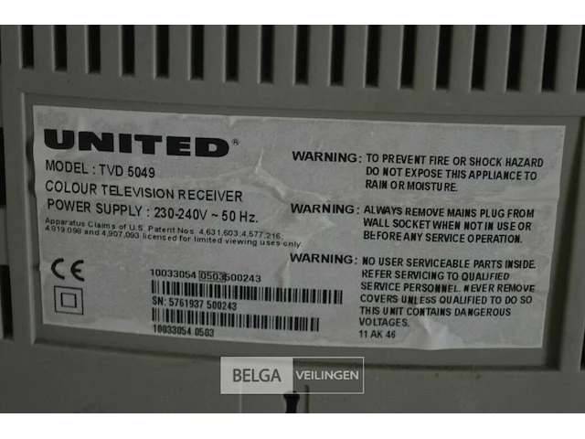 United tv/dvd - afbeelding 4 van  4